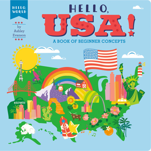 Hello, USA! (A Book of Beginner Concepts) by Ashley Evanson, Ashley Evanson, 9780593520611