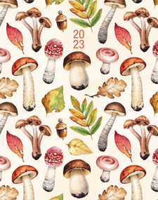 Mushrooms 2023 7.5" x 9.5" Booklet Monthly Planner by Willow Creek Press, 9781549231025