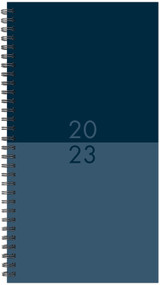 Navy Duotone 2023 Small Spiral Softcover Planner by Willow Creek Press, 9781549230264