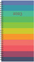 Rainbow Row 2023 Small Spiral Softcover Planner by Willow Creek Press, 9781549230271