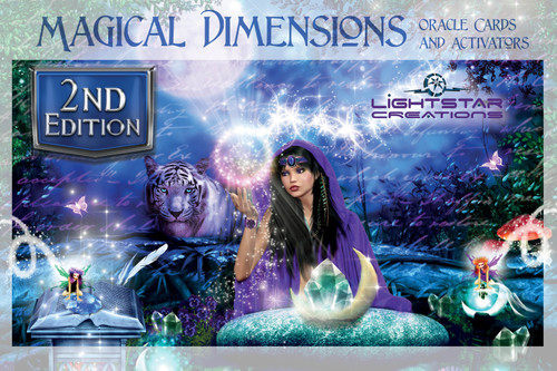 Magical Dimensions Oracle Cards and Activators ((Oracle Kit Box Set with 55 Cards and Guide Book)) - 9780764364358 by Lightstar, 9780764364358