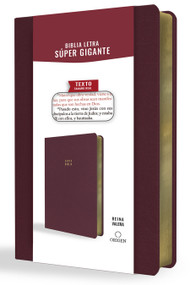 Biblia Reina Valera letra súper gigante, símil piel vinotinto / Spanish Bible Reina Valera Super Giant Print, Burgundy Leathersoft by Reina Valera 1909, 9781644735671