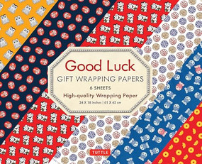 Good Luck Gift Wrapping Papers - 6 sheets (24 x 18 inch (61 x 45 cm) Wrapping Paper) by Tuttle Studio, 9780804851152