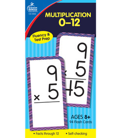 Multiplication 0-12 Flash Cards, Grades 3 - 5 by Carson Dellosa Education, 9781594410116