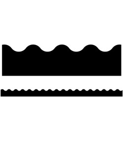 Black Scalloped Bulletin Board Borders by Carson Dellosa Education, 9781600221286