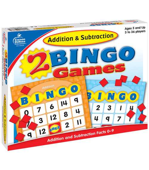 Addition & Subtraction Bingo by Carson Dellosa Education, 9781604180220