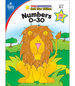 Numbers 0-30, Grades K - 1 (Gold Star Edition) by Carson Dellosa Education, 9781604187830