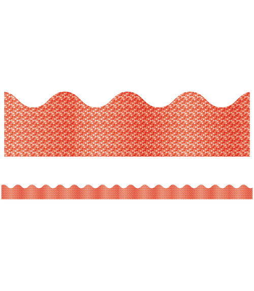 Red Sparkle Scalloped Bulletin Board Borders by Carson Dellosa Education, 9781609962364