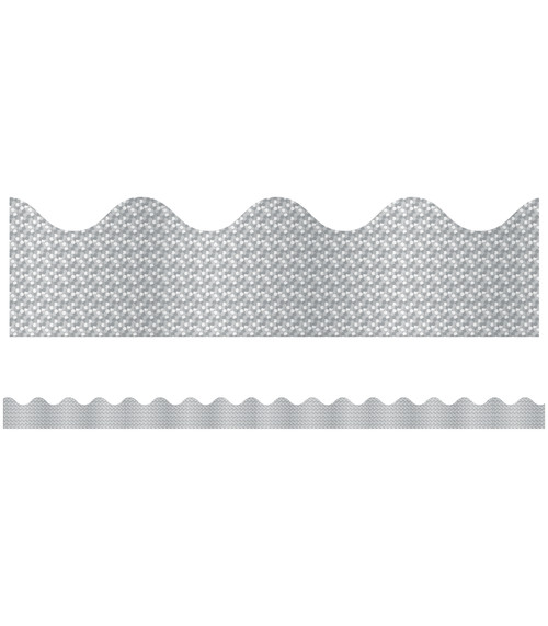 Silver Sparkle Scalloped Bulletin Board Borders by Carson Dellosa Education, 9781609962388