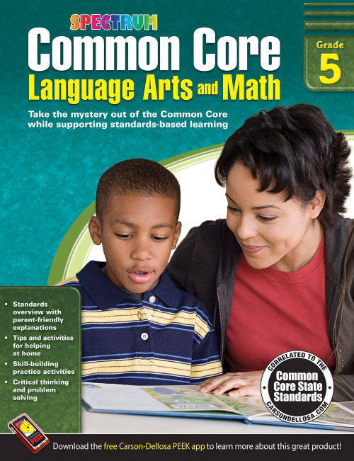 Common Core Language Arts and Math, Grade 5 by Spectrum, 9781483804538