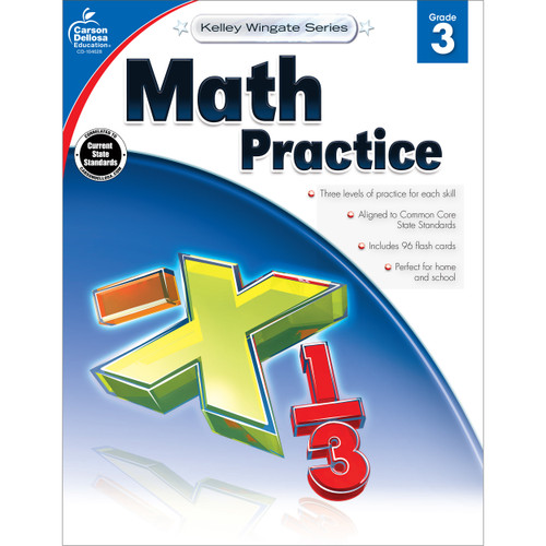 Math Practice, Grade 3 - 9781483805016 by Carson Dellosa Education, 9781483805016