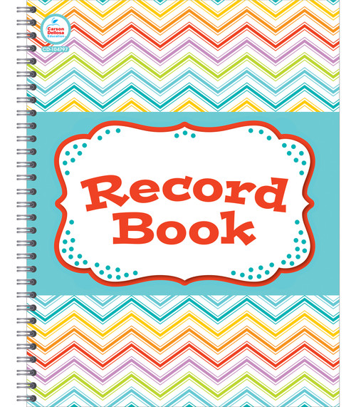 Chevron Record Book by Carson Dellosa Education, 9781483805818