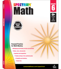Spectrum Math Workbook, Grade 6 by Spectrum, Carson Dellosa Education, 9781483808741
