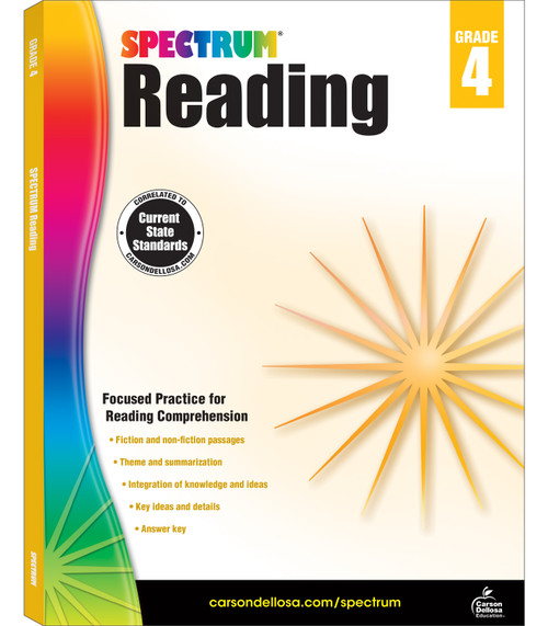 Spectrum Reading Workbook, Grade 4 by Spectrum, Carson Dellosa Education, 9781483812175