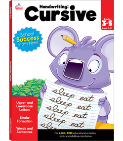 Handwriting: Cursive Workbook by Brighter Child, Carson Dellosa Education, 9781483816432
