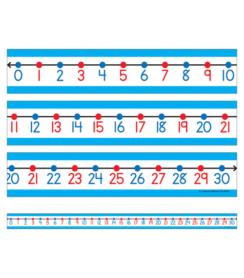 Student Number Lines by Carson Dellosa Education, 9781483828046