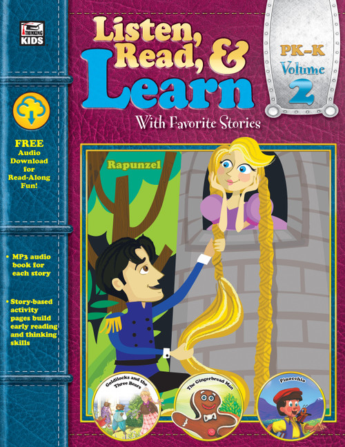 Listen, Read, & Learn Volume 2 by Thinking Kids, Carson Dellosa Education, 9781483835150