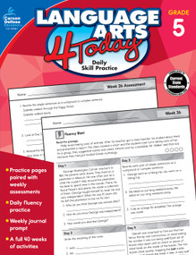 Language Arts 4 Today, Grade 5 by Carson Dellosa Education, 9781483841700