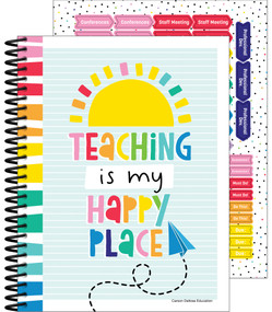 Happy Place Teacher Planner by Carson Dellosa Education, 9781483864938
