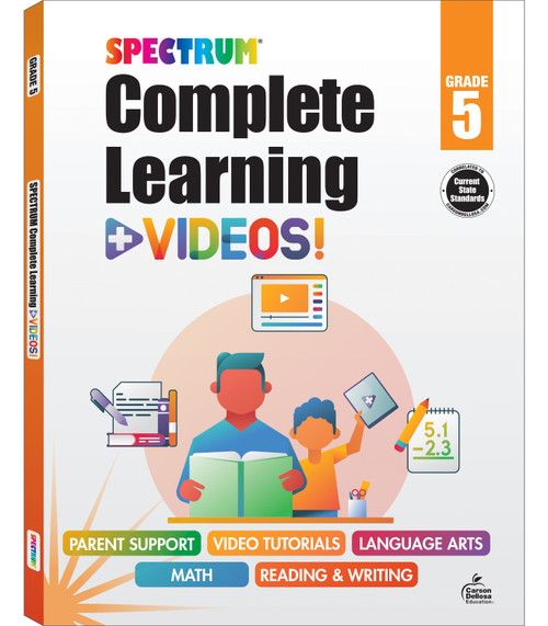 Spectrum Complete Learning + Videos Workbook - 9781483865249 by Spectrum, Carson Dellosa Education, 9781483865249
