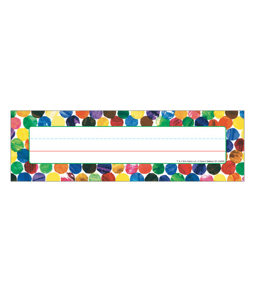 Eric Carle Dots Name Plates by Carson Dellosa Education, 9781609965013