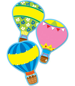 Hot Air Balloons Cutouts by Carson Dellosa Education, 9781609965655