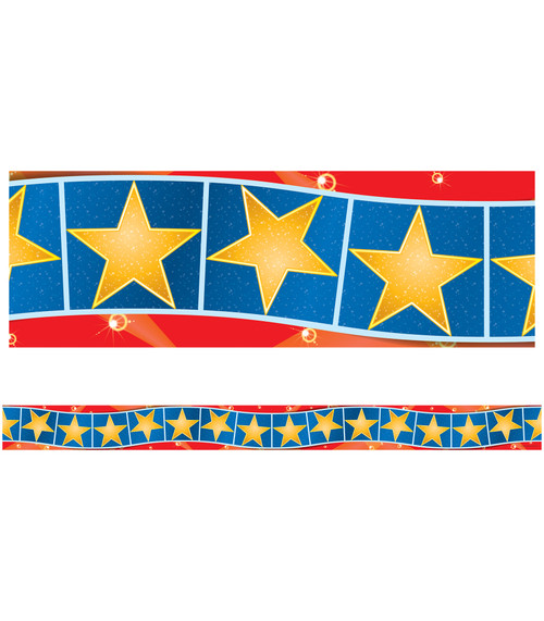 Hollywood Stars Straight Bulletin Board Borders by Carson Dellosa Education, 9781609965921