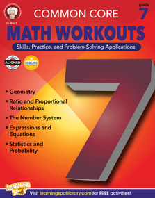Common Core Math Workouts, Grade 7 by Karise Mace, Keegen Gennuso, 9781622234707