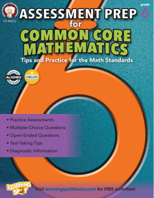 Assessment Prep for Common Core Mathematics, Grade 6 by Karise Mace, 9781622235292