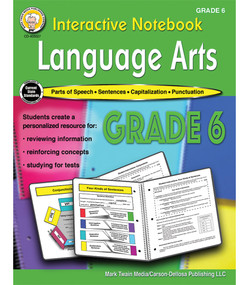 Interactive Notebook: Language Arts Resource Book, Grade 6 by Schyrlet Cameron, Carolyn Craig, 9781622237616