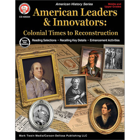 American Leaders & Innovators: Colonial Times to Reconstruction Workbook by Victor Hicken, 9781622237685