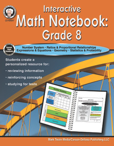 Interactive Math Notebook Resource Book, Grade 8 by Schyrlet Cameron, Carolyn Craig, 9781622238156
