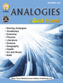 Analogies Quick Starts Workbook, Grades 4 - 12 by Linda Armstrong, 9781622238224