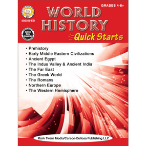 World History Quick Starts Workbook, Grades 4 - 12 by Wendi Silvano, 9781622238286