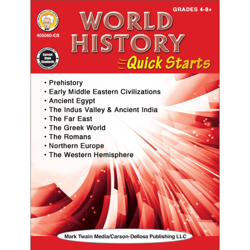 World History Quick Starts Workbook, Grades 4 - 12 by Wendi Silvano, 9781622238286