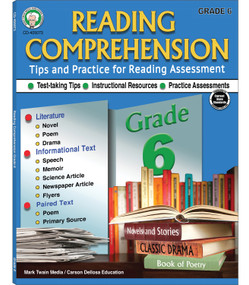 Reading Comprehension, Grade 6 by Schyrlet Cameron, Suzanne Myers, 9781622238651