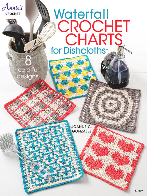 Waterfall Crochet Charts for Dishcloths by Joanne Gonzalez, 9781640255470