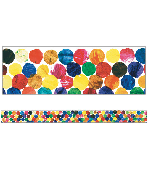 The Very Hungry Caterpillar™ Dots Straight Bulletin Board Borders by Carson Dellosa Education, 9781936022311