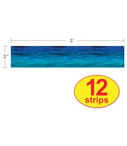 The World of Eric Carle Shades of Blue Straight Bulletin Board Borders by Carson Dellosa Education, 9781936022335
