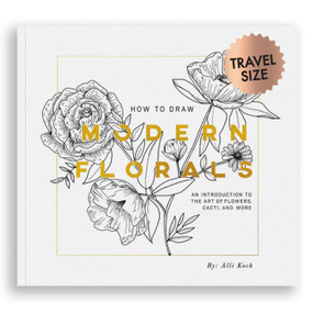 How To Draw Modern Florals (Mini) (A Pocket-Sized Road Trip Book (Creative Gifts)) by Alli Koch, Paige Tate & Co., 9781950968824