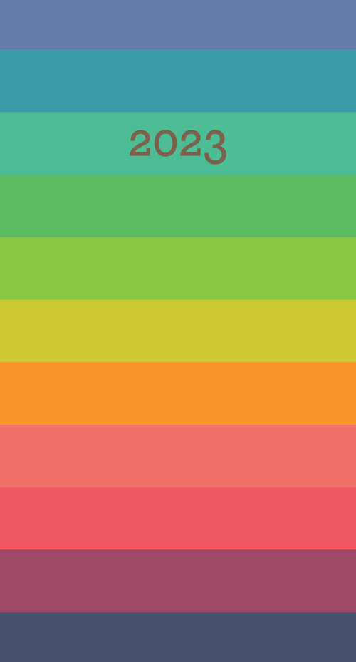Rainbow Row 2023 2-Year Pocket Planner by Willow Creek Press, 9781549231445