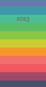 Rainbow Row 2023 2-Year Pocket Planner by Willow Creek Press, 9781549231445
