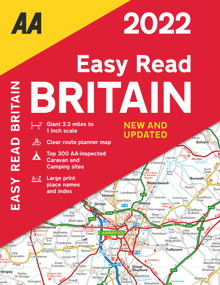 Easy Read Atlas Britain FB 2022 by AA Publishing, 9780749582661