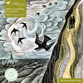 Adult Sustainable Jigsaw Puzzle Angela Harding: Cornish Path (1000-pieces. Ethical, Sustainable, Earth-friendly) by Flame Tree Studio, 9781839648199