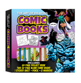 Art of Drawing Comic Books Kit (Includes 64-page Project Book, Two 32-page Blank Comic Books, 1 Sticker Sheet, Pencil, 12 Markers) by Bob Berry, Jim Campbell, Dana Muise, 9780785841326