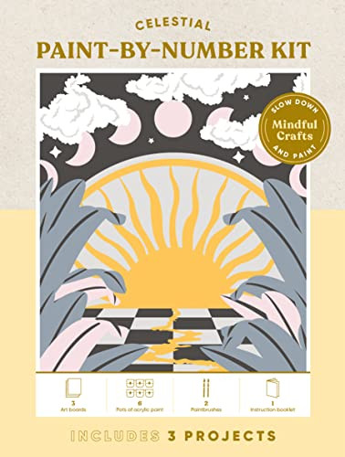 Mindful Crafts: Celestial Paint-by-Number Kit (Mindful Crafts: Celestial Paint-by-Number Kit) by Chronicle Books, 9781797218458