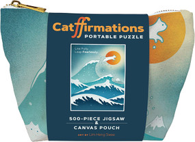 Catffirmations Portable Puzzle (500-Piece Jigsaw & Canvas Pouch) by Lim Heng Swee, 9781797219455