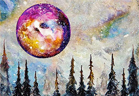 NOTE CARD MYSTIC MOON, 9781441339607