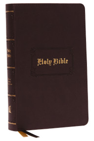 KJV, Personal Size Large Print Reference Bible, Vintage Series, Brown Leathersoft, Red Letter, Comfort Print (Holy Bible, King James Version) by Thomas Nelson, 9780785294573