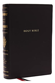 NKJV, Wide-Margin Reference Bible, Sovereign Collection, Genuine Leather, Black, Red Letter, Comfort Print (Holy Bible, New King James Version) by Thomas Nelson, 9780785294887